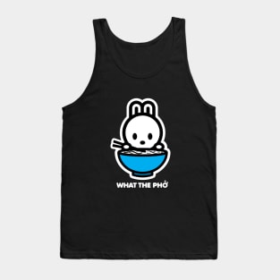 Bunny Rabbit Send Noods Food Noodles Pho Ramen Funny Animal Tank Top